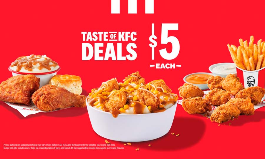 Kfc Clientes KFC® amplía su Value Menu de $5 para ofrecer más opciones a los ...